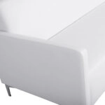 ΚΑΝΑΠΕΣ 3ΘΕΣΙΟΣ NELLIE HM3159.32 ΜΕ ΛΕΥΚΟ PU 163x71x71Υ εκ.