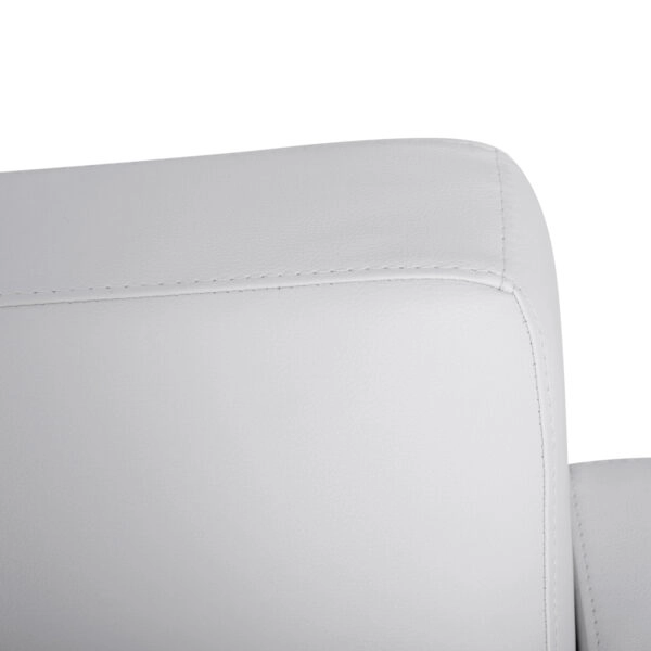 ΚΑΝΑΠΕΣ 3ΘΕΣΙΟΣ NELLIE HM3159.32 ΜΕ ΛΕΥΚΟ PU 163x71x71Υ εκ.