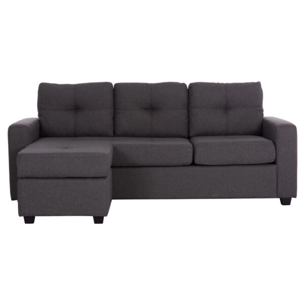 ΚΑΝΑΠΕΣ ΓΩΝΙΑ HM3004.02 ΑΡΙΣΤΕΡΗ ΚΑΙ ΔΕΞΙΑ ΜΕ ΓΚΡΙ ΥΦΑΣΜΑ 205X145X87Y εκ.