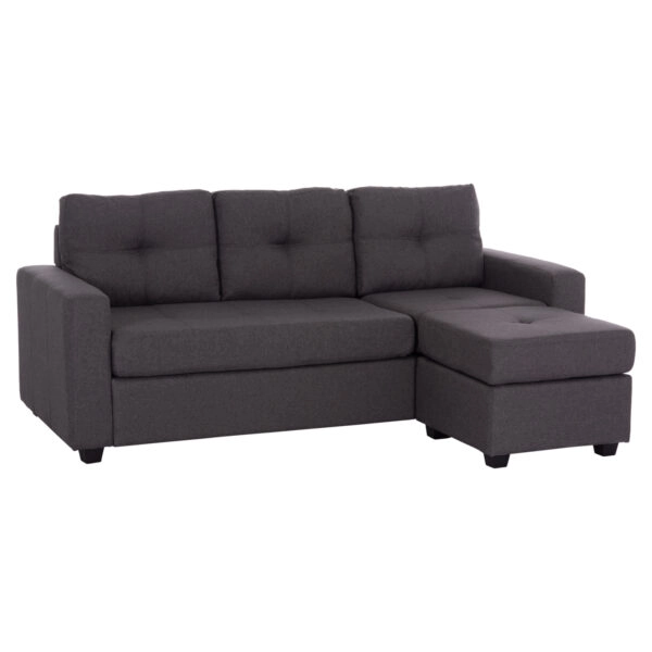 ΚΑΝΑΠΕΣ ΓΩΝΙΑ HM3004.02 ΑΡΙΣΤΕΡΗ ΚΑΙ ΔΕΞΙΑ ΜΕ ΓΚΡΙ ΥΦΑΣΜΑ 205X145X87Y εκ.