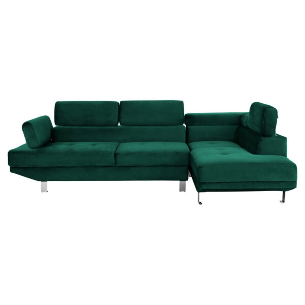 ΚΑΝΑΠΕΣ ΓΩΝΙΑ FAITH ΒΕΛΟΥΔΟ ΚΥΠΑΡΙΣΣΙ HM3156.03 254x79-160x70-84 εκ.