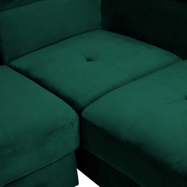 ΚΑΝΑΠΕΣ ΓΩΝΙΑ FAITH ΒΕΛΟΥΔΟ ΚΥΠΑΡΙΣΣΙ HM3156.03 254x79-160x70-84 εκ.