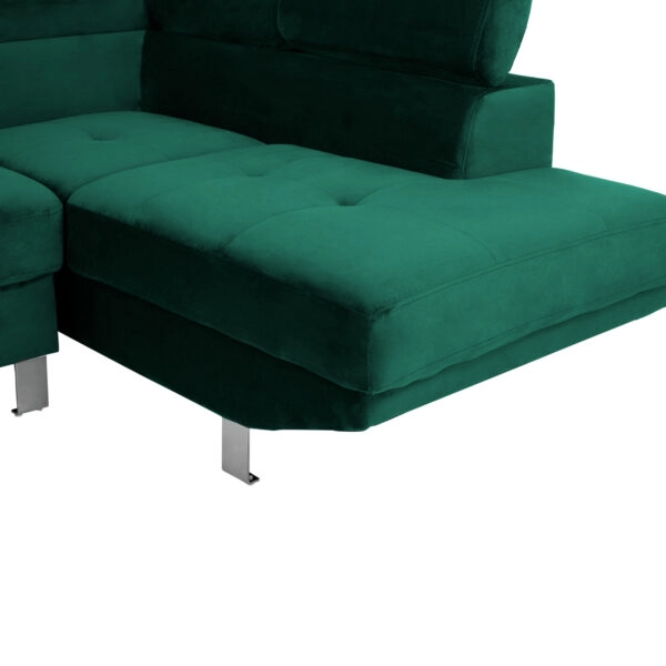 ΚΑΝΑΠΕΣ ΓΩΝΙΑ FAITH ΒΕΛΟΥΔΟ ΚΥΠΑΡΙΣΣΙ HM3156.03 254x79-160x70-84 εκ.