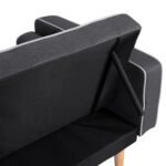 ΚΑΝΑΠΕΣ ΚΡΕΒΑΤΙ SALVADOR HM3150.01 ΓΚΡΙ ΜΕ 2 ΠΛΑΙΝΑ ΜΑΞΙΛΑΡΙΑ 224X88X84Y εκ.