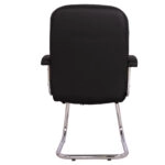 ΚΑΡΕΚΛΑ AMBREY HM1114 ΜΕ ΜΑΥΡΟ PU ΜΕ ΒΑΣΗ ΧΡΩΜΙΟΥ 61.5x62x98 cm.