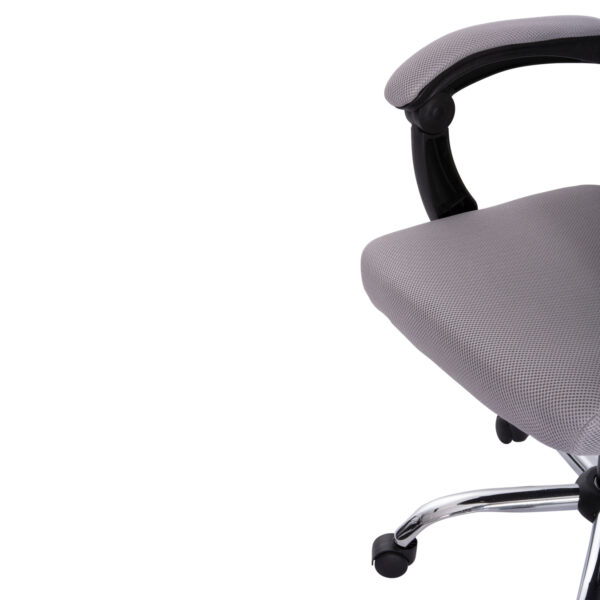 ΚΑΡΕΚΛΑ ΓΡΑΦΕΙΟΥ CRONER HM1196.02 ΓΚΡΙ MESH-ΜΕΤΑΛ.ΒΑΣΗ-NYLON ΣΚΕΛΕΤΟΣ 58x54x120Υεκ.