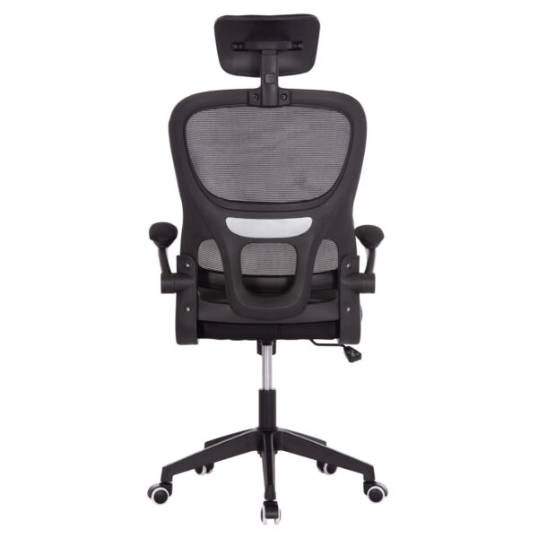 ΚΑΡΕΚΛΑ ΓΡΑΦΕΙΟΥ BASTON HM18236.01 ΜΑΥΡΟ MESH & PP ΣΚΕΛΕΤΟΣ 64x60x117-127Υεκ.