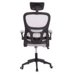 ΚΑΡΕΚΛΑ ΓΡΑΦΕΙΟΥ BASTON HM18236.02 ΓΚΡΙ MESH & ΜΑΥΡΟ PP ΣΚΕΛΕΤΟΣ 64x60x127Υεκ.