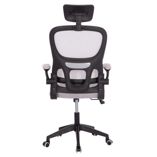ΚΑΡΕΚΛΑ ΓΡΑΦΕΙΟΥ BASTON HM18236.02 ΓΚΡΙ MESH & ΜΑΥΡΟ PP ΣΚΕΛΕΤΟΣ 64x60x127Υεκ.