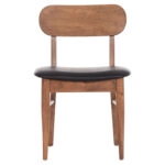 KΑΡΕΚΛΑ ΤΡΑΠΕΖΑΡΙΑΣ SEKOR HM9945.03 ΚΑΡΥΔΙ RUBBERWOOD-ΜΑΥΡΟ PU 51x48x79Υεκ