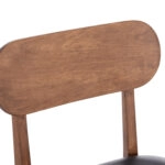 KΑΡΕΚΛΑ ΤΡΑΠΕΖΑΡΙΑΣ SEKOR HM9945.03 ΚΑΡΥΔΙ RUBBERWOOD-ΜΑΥΡΟ PU 51x48x79Υεκ