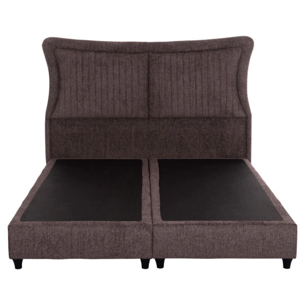 ΚΡEΒΑΤΙ ΔΙΠΛΟ NESTOR HM715.02 ΥΦΑΣΜΑ ΜΠΟΥΚΛΕ ΚΑΦΕ--ΓΙΑ ΣΤΡΩΜΑ 160x200εκ.