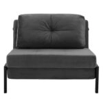 ΠΟΛΥΘΡΟΝΑ ΚΡΕΒΑΤΙ ΑΠΟ ΒΕΛΟΥΔΟ ΓΚΡΙ HM3078.11 95x92x66Υ εκ.