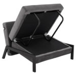 ΠΟΛΥΘΡΟΝΑ ΚΡΕΒΑΤΙ ΑΠΟ ΒΕΛΟΥΔΟ ΓΚΡΙ HM3078.11 95x92x66Υ εκ.