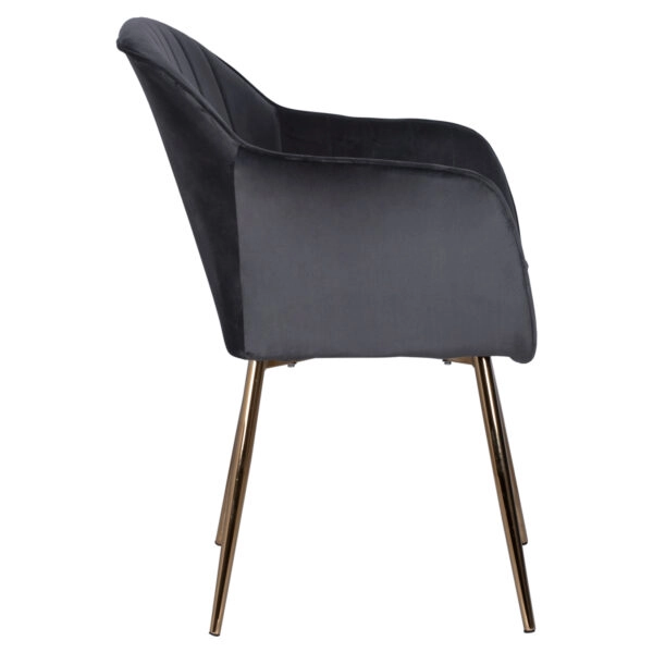 ΠΟΛΥΘΡΟΝΑΚΙ SAWYER ΒΕΛΟΥΔΟ ΓΚΡΙ ΜΕ ΧΡΥΣΑ ΠΟΔΙΑ HM8523.01 55Χ60Χ83Υ εκ.