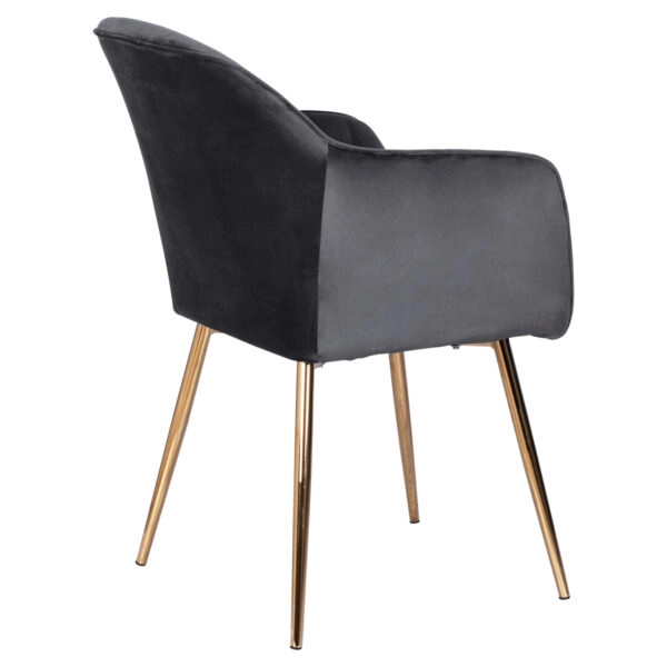 ΠΟΛΥΘΡΟΝΑΚΙ SAWYER ΒΕΛΟΥΔΟ ΓΚΡΙ ΜΕ ΧΡΥΣΑ ΠΟΔΙΑ HM8523.01 55Χ60Χ83Υ εκ.