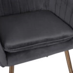 ΠΟΛΥΘΡΟΝΑΚΙ SAWYER ΒΕΛΟΥΔΟ ΓΚΡΙ ΜΕ ΧΡΥΣΑ ΠΟΔΙΑ HM8523.01 55Χ60Χ83Υ εκ.