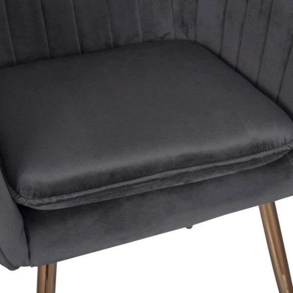 ΠΟΛΥΘΡΟΝΑΚΙ SAWYER ΒΕΛΟΥΔΟ ΓΚΡΙ ΜΕ ΧΡΥΣΑ ΠΟΔΙΑ HM8523.01 55Χ60Χ83Υ εκ.