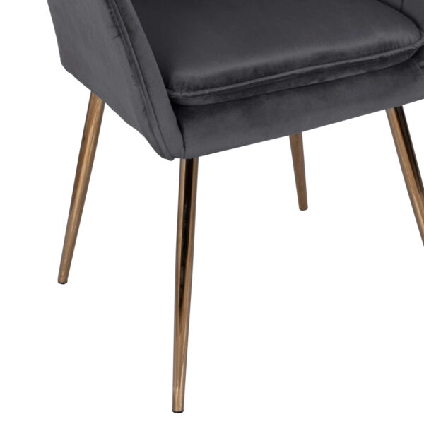 ΠΟΛΥΘΡΟΝΑΚΙ SAWYER ΒΕΛΟΥΔΟ ΓΚΡΙ ΜΕ ΧΡΥΣΑ ΠΟΔΙΑ HM8523.01 55Χ60Χ83Υ εκ.