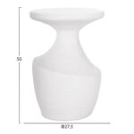 ΣΕΤ ΒΟΗΘΗΤΙΚΑ ΤΡΑΠΕΖΙΑ REBON 2ΤΜΧ HM21137.02 FIBER CEMENT ΣΕ ΛΕΥΚΟ--Φ40εκ & Φ27,5εκ