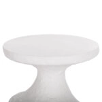 ΣΕΤ ΒΟΗΘΗΤΙΚΑ ΤΡΑΠΕΖΙΑ REBON 2ΤΜΧ HM21137.02 FIBER CEMENT ΣΕ ΛΕΥΚΟ--Φ40εκ & Φ27,5εκ