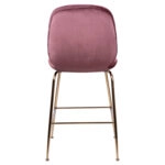 ΣΚΑΜΠΟ ΜΕΣΑΙΟΥ ΥΨΟΥΣ NORA HM8524.02 ΒΕΛΟΥΔΟ ΣΑΠΙΟ ΜΗΛΟ & ΧΡΥΣΟ ΜΕΤΑΛΛΙΚΟ ΣΚΕΛΕΤΟ 48x61x103 εκ.