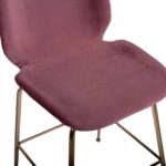 ΣΚΑΜΠΟ ΜΕΣΑΙΟΥ ΥΨΟΥΣ NORA HM8524.02 ΒΕΛΟΥΔΟ ΣΑΠΙΟ ΜΗΛΟ & ΧΡΥΣΟ ΜΕΤΑΛΛΙΚΟ ΣΚΕΛΕΤΟ 48x61x103 εκ.