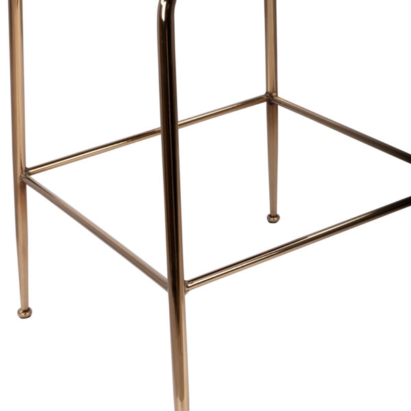 ΣΚΑΜΠΟ ΜΕΣΑΙΟΥ ΥΨΟΥΣ NORA HM8524.02 ΒΕΛΟΥΔΟ ΣΑΠΙΟ ΜΗΛΟ & ΧΡΥΣΟ ΜΕΤΑΛΛΙΚΟ ΣΚΕΛΕΤΟ 48x61x103 εκ.