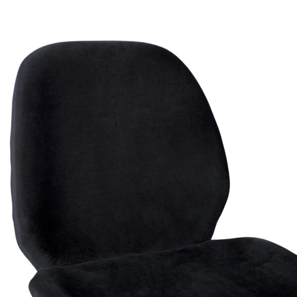 ΣΚΑΜΠΟ ΜΕΣΑΙΟΥ ΥΨΟΥΣ NORA HM8524.04 ΒΕΛΟΥΔΟ ΜΑΥΡΟ & ΧΡΥΣΟ ΜΕΤΑΛΛΙΚΟ ΣΚΕΛΕΤΟ 48x61x103Υ εκ.