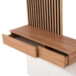 ΣΥΝΘΕΣΗ ΤΗΛΕΟΡΑΣΗΣ DORT HM18076.01 ΜΕΛΑΜΙΝΗ ΣΕ ΣΟΝΑΜΑ-ΛΕΥΚΟ 249.5x42.2x199.5Υεκ