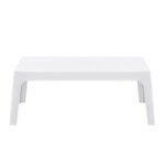 ΤΡΑΠΕΖΑΚΙ ΟΡΘΟΓΩΝΙΟ SLEEK HM6367.01 ΠΟΛΥΠΡΟΠΥΛΕΝΙΟ ΣΕ ΛΕΥΚΟ 99x59.5x39.5Υεκ.