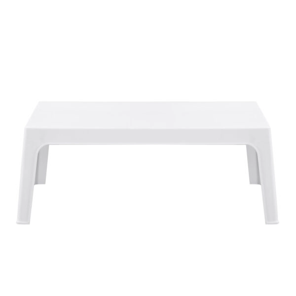 ΤΡΑΠΕΖΑΚΙ ΟΡΘΟΓΩΝΙΟ SLEEK HM6367.01 ΠΟΛΥΠΡΟΠΥΛΕΝΙΟ ΣΕ ΛΕΥΚΟ 99x59.5x39.5Υεκ.