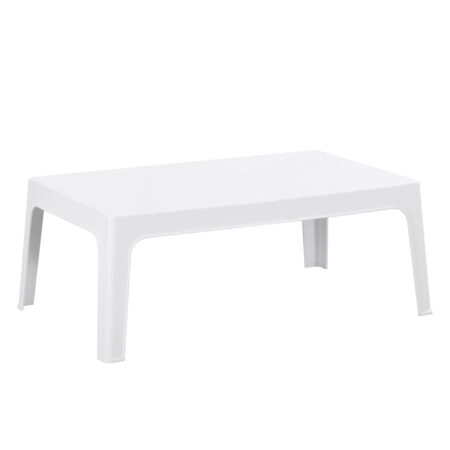 ΤΡΑΠΕΖΑΚΙ ΟΡΘΟΓΩΝΙΟ SLEEK HM6367.01 ΠΟΛΥΠΡΟΠΥΛΕΝΙΟ ΣΕ ΛΕΥΚΟ 99x59.5x39.5Υεκ.