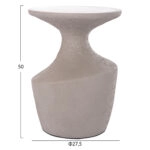 ΤΡΑΠΕΖΙ ΒΟΗΘΗΤΙΚΟ REBON HM18156.03S FIBER CEMENT ΣΕ ΓΚΡΙ--Φ27.5x50Υεκ.