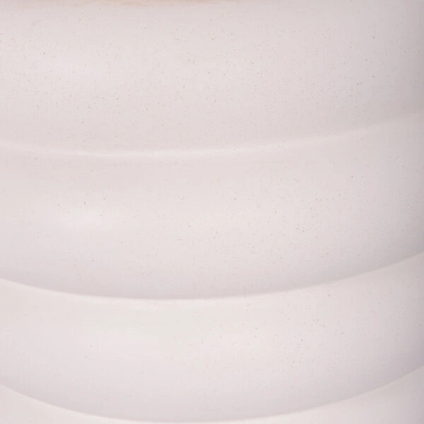 ΤΡΑΠΕΖΙ ΒΟΗΘΗΤΙΚΟ PUFFAT HM18172.02 FIBER CEMENT ΛΕΥΚΟ- ΞΥΛΟ TEAK TOP Φ45x46Υεκ.