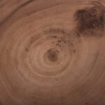 ΤΡΑΠΕΖΙ ΒΟΗΘΗΤΙΚΟ PUFFAT HM18172.02 FIBER CEMENT ΛΕΥΚΟ- ΞΥΛΟ TEAK TOP Φ45x46Υεκ.