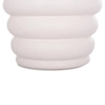 ΤΡΑΠΕΖΙ ΒΟΗΘΗΤΙΚΟ PUFFAT HM18172.02 FIBER CEMENT ΛΕΥΚΟ- ΞΥΛΟ TEAK TOP Φ45x46Υεκ.