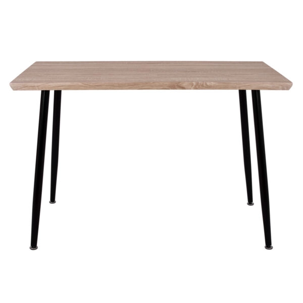 ΤΡΑΠΕΖΙ ΤΡΑΠΕΖΑΡΙΑΣ PALOMA HM8334.01, 120X70Χ76,5 SONΟMA, ΜΑΥΡΑ ΠΟΔΙΑ