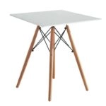RANDY OFF WHITE 70X70Χ72εκ. ΤΡΑΠΕΖΙ ΞYΛO/MDF - ΞΥΛΟ - ΛΕΥΚΟ