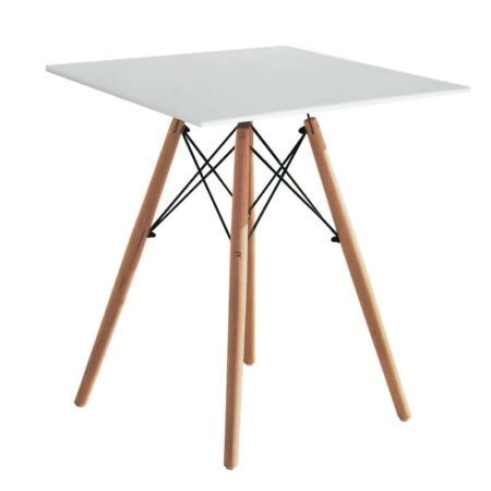 RANDY OFF WHITE 70X70Χ72εκ. ΤΡΑΠΕΖΙ ΞYΛO/MDF - ΞΥΛΟ - ΛΕΥΚΟ