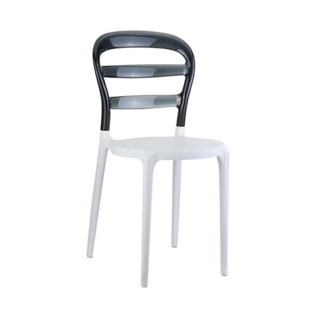 BIBI WHITE/BLACK TRANSP.ΚΑΡΕΚΛΑ - ΠΟΛΥΠΡΟΠΥΛΕΝΙΟ/ΑΚΡΥΛΙΚΟ - WHITE/BLACK