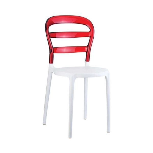 BIBI WHITE/RED TRANSP.ΚΑΡΕΚΛΑ - ΠΟΛΥΠΡΟΠΥΛΕΝΙΟ/ΑΚΡΥΛΙΚΟ - WHITE/RED