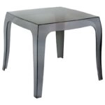 QUEEN BLACK TRANSP.(Σ4)51X51X43εκ. ΤΡΑΠΕΖΙ - ΑΚΡΥΛΙΚΟ - ΜΑΥΡΟ