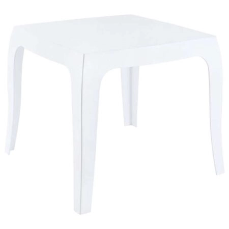 QUEEN GLOSSY WHITE(Σ4)51X51X43εκ. ΤΡΑΠΕΖΙ - ΑΚΡΥΛΙΚΟ - GLOSSY WHITE