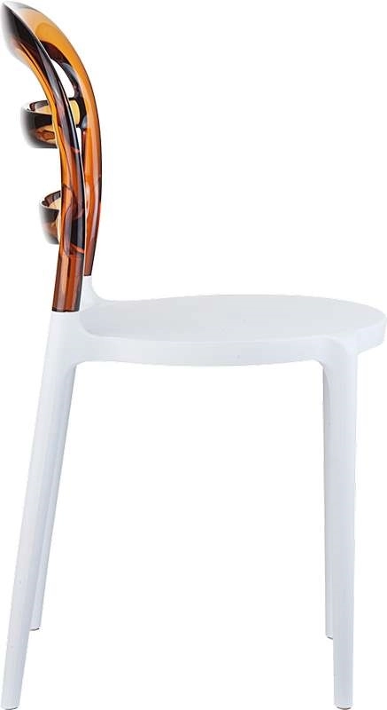 BIBI WHITE/AMBER TRANSP.ΚΑΡΕΚΛΑ - ΠΟΛΥΠΡΟΠΥΛΕΝΙΟ/ΑΚΡΥΛΙΚΟ - WHITE/AMBER