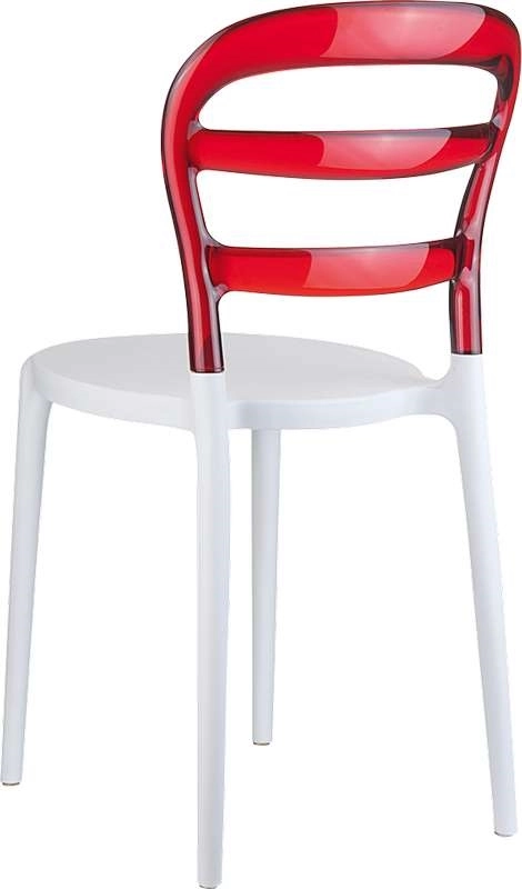 BIBI WHITE/RED TRANSP.ΚΑΡΕΚΛΑ - ΠΟΛΥΠΡΟΠΥΛΕΝΙΟ/ΑΚΡΥΛΙΚΟ - WHITE/RED
