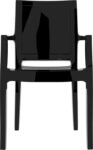 ARTHUR GLOSSY BLACK (Σ4)ΠΟΛΥΘΡΟΝΑ - ΑΚΡΥΛΙΚΟ - ΜΑΥΡΟ