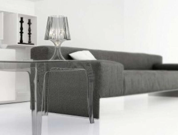 QUEEN CLEAR TRANSP.(Σ4)51Χ51Χ43εκ. ΤΡΑΠΕΖΙ - ΑΚΡΥΛΙΚΟ - CLEAR