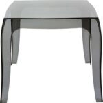 QUEEN BLACK TRANSP.(Σ4)51X51X43εκ. ΤΡΑΠΕΖΙ - ΑΚΡΥΛΙΚΟ - ΜΑΥΡΟ