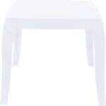 QUEEN GLOSSY WHITE(Σ4)51X51X43εκ. ΤΡΑΠΕΖΙ - ΑΚΡΥΛΙΚΟ - GLOSSY WHITE